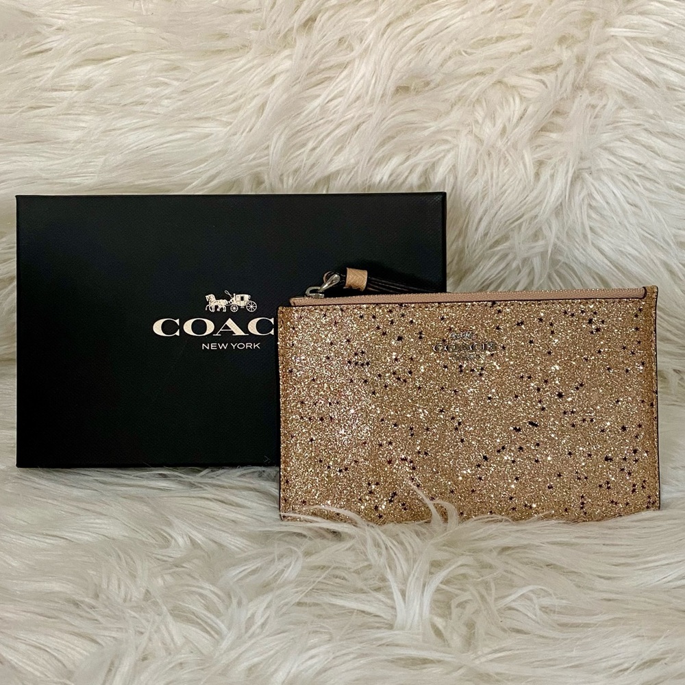 Coach Glitter Wristlet